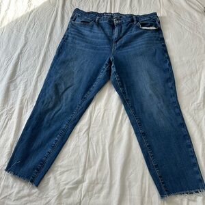 American Eagle Outfitters Dark Blue Ankle Jeans